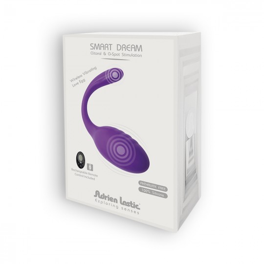 SMART DREAM II ADRIEN LASTIC VIBRATORE RICARICABILE CON MINI COMANDO VIOLA