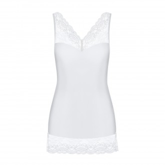 OBSESSIVE MIAMOR CHEMISE AND THONG WHITE