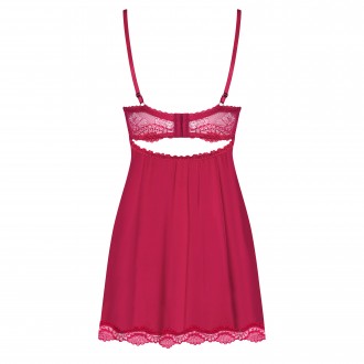 OBSESSIVE ROSALYNE BABYDOLL AND THONG RED