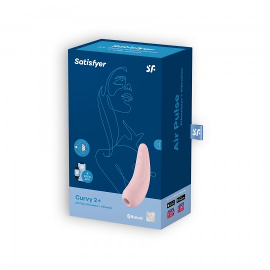 ESTIMULADOR CURVY 2+ COM APP SATISFYER ROSA