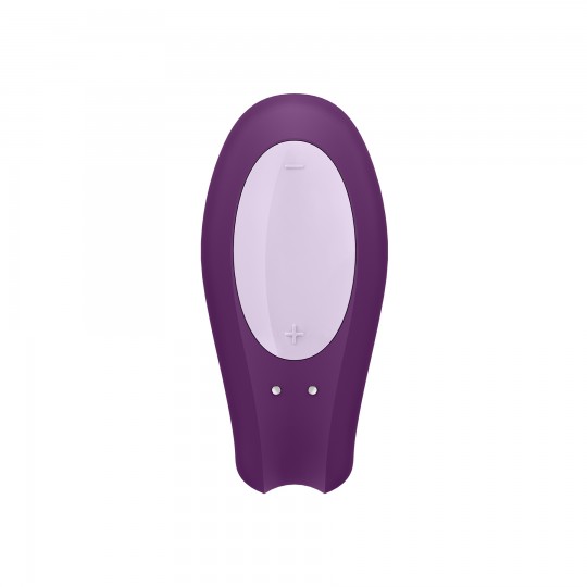 SATISFYER DOUBLE JOY VIBRATOR WITH APP VIOLET