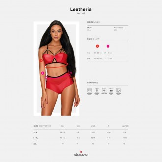 LEATHERIA OBSESSIVE SET ROSSO