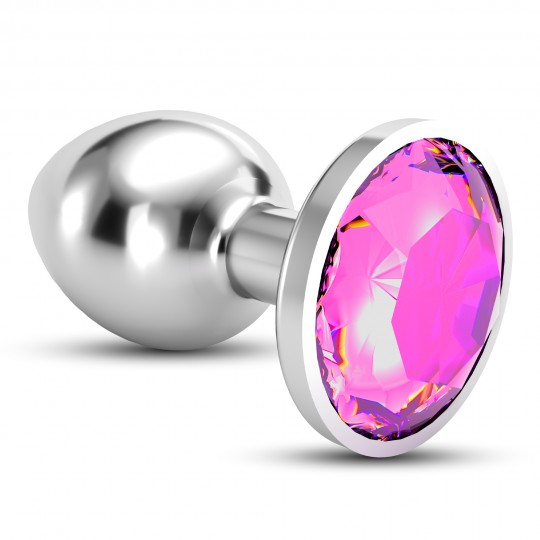 CRUSHIOUS BIJOU ANAL JEWEL PLUG PINK SMALL WITH FREE VELVETY BAG