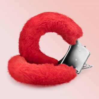 PACK DE 30 ESPOSAS DE FELPA LOVE CUFFS CRUSHIOUS ROJAS