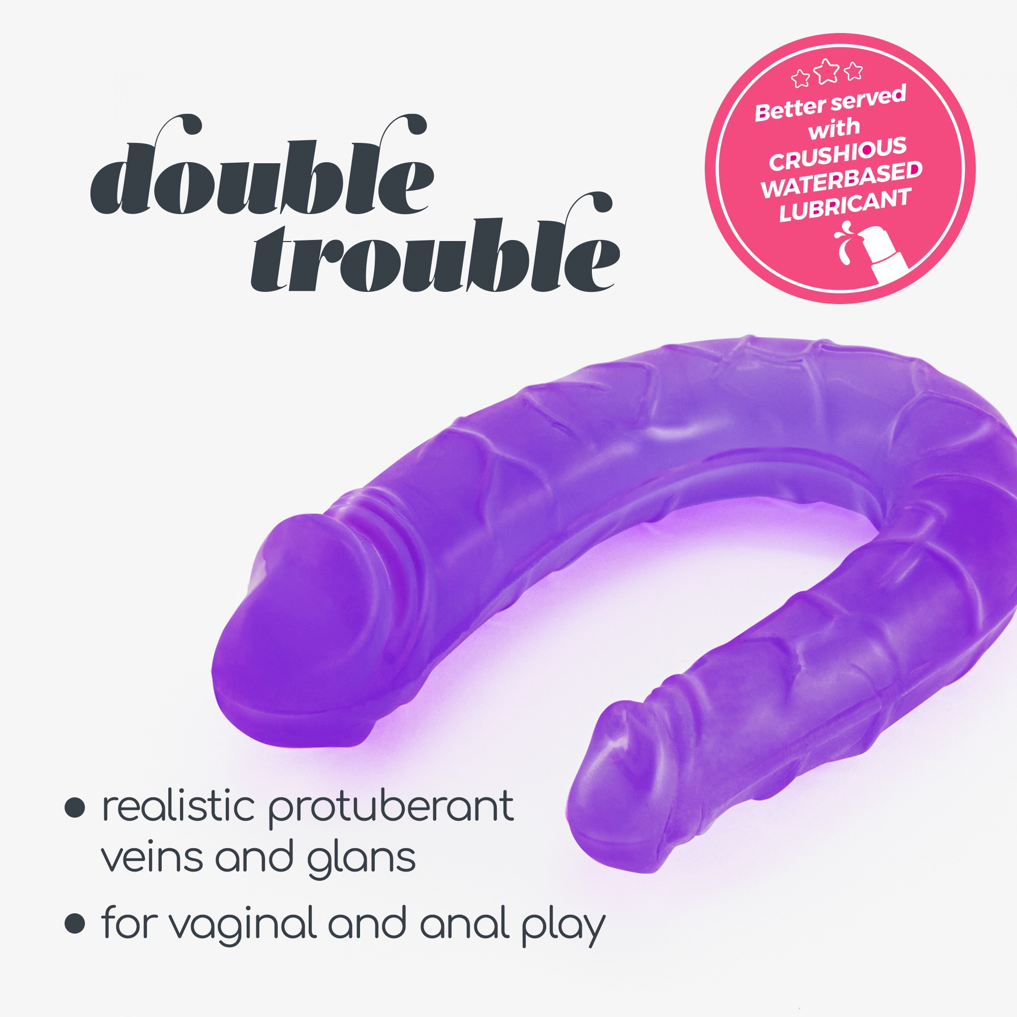 PACK DE 24 CONSOLADOR DOBLE DOUBLE TROUBLE CRUSHIOUS MORADO