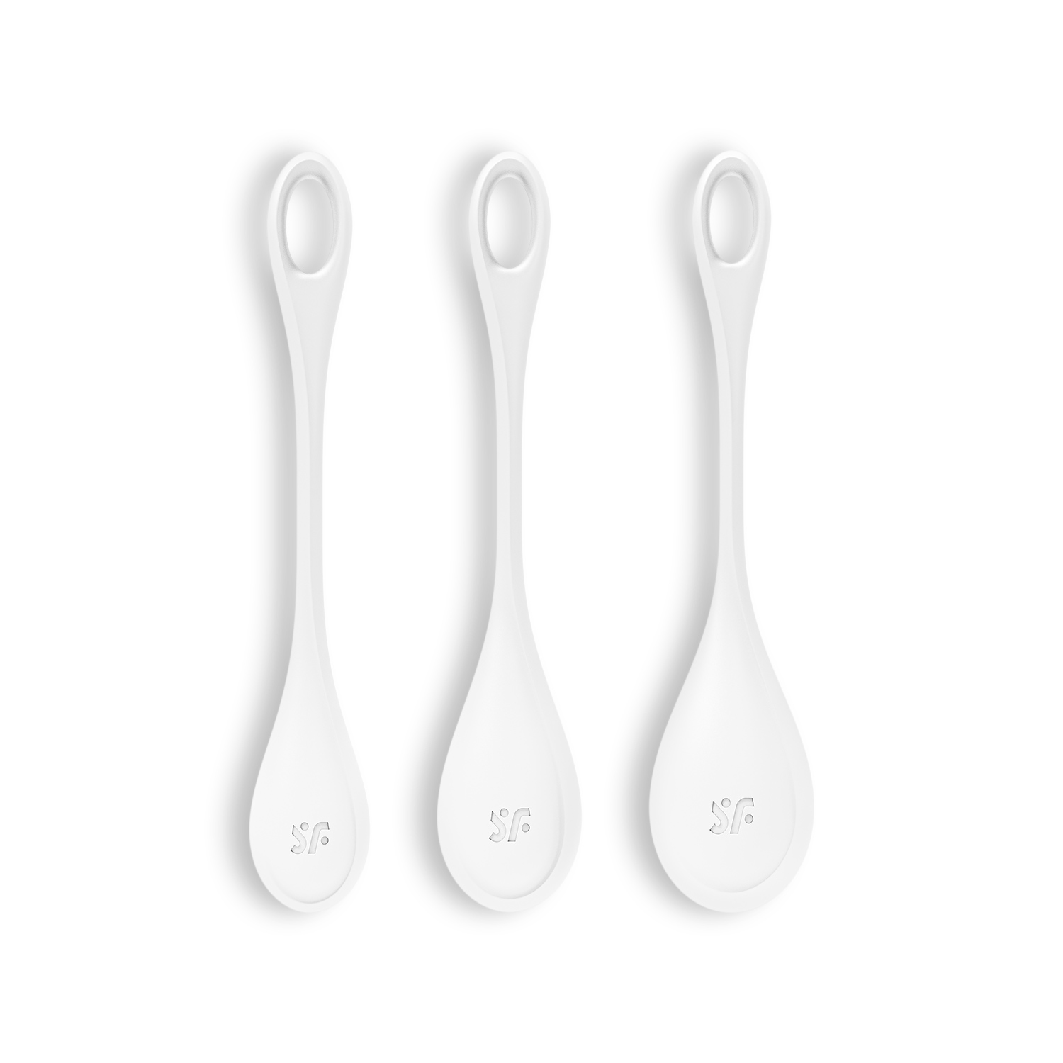 CONJUNTO DE 3 BOLAS KEGEL YONI POWER 1 SATISFYER BLANCAS