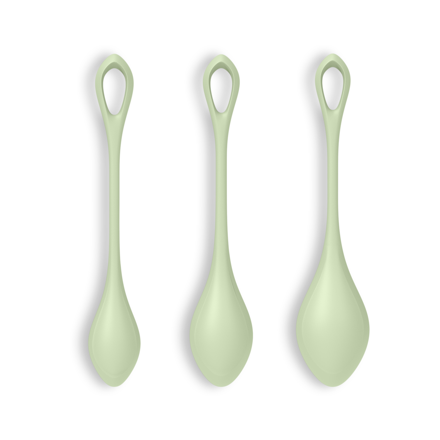 CONJUNTO DE 3 BOLAS KEGEL YONI POWER 2 SATISFYER VERDES