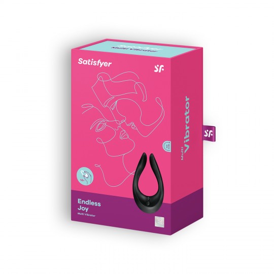 VIBRADOR ENDLESS JOY CON CARGADOR USB NEGRO