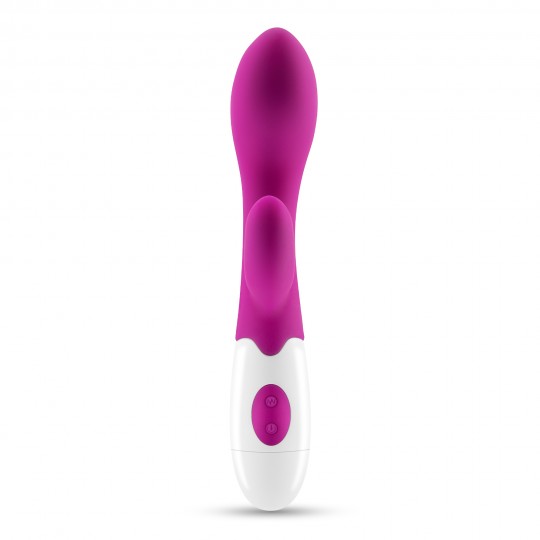 VIBRADOR COM ESTIMULADOR DE CLITÓRIS CHERIE E LUBRIFICANTE À BASE DE ÁGUA INCLUÍDO CRUSHIOUS