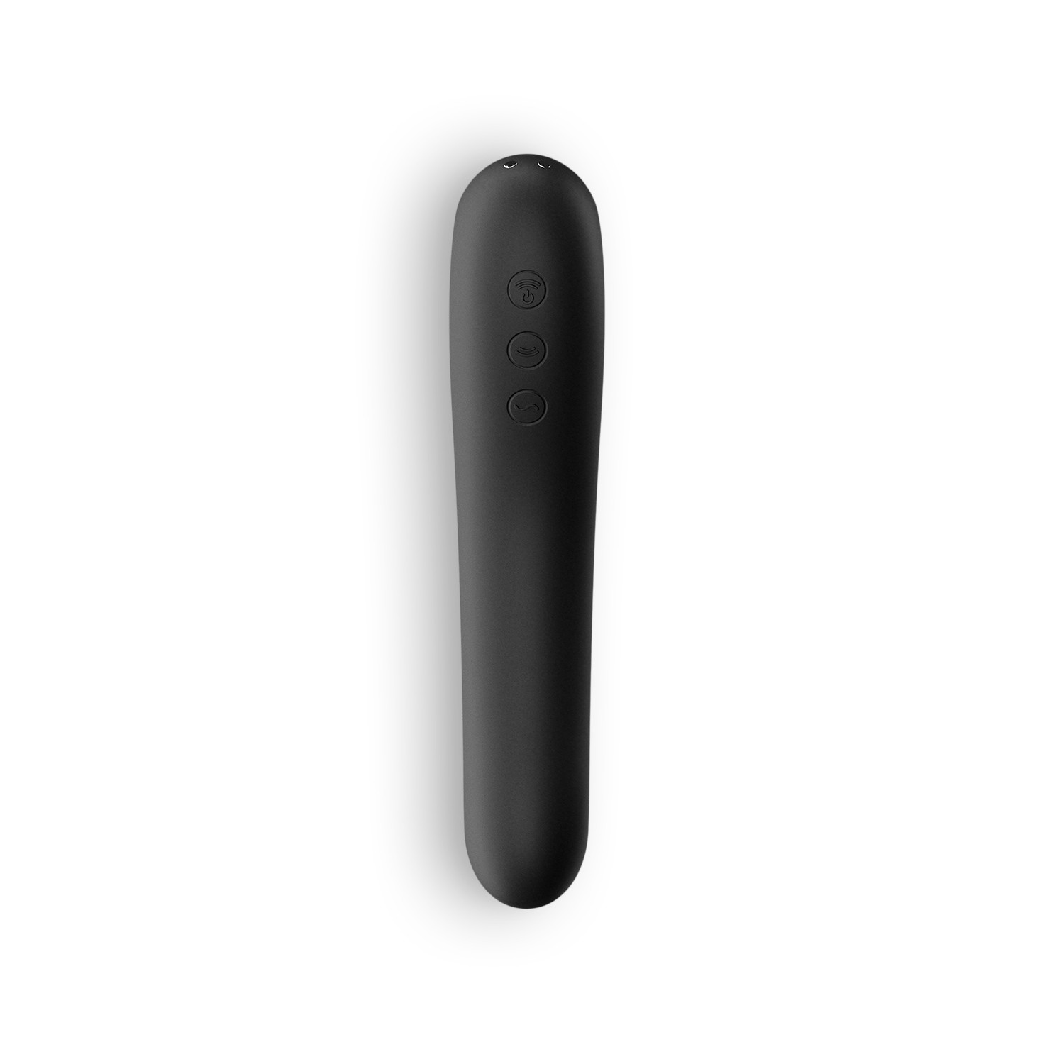 VIBRADOR DUAL KISS SATISFYER NEGRO