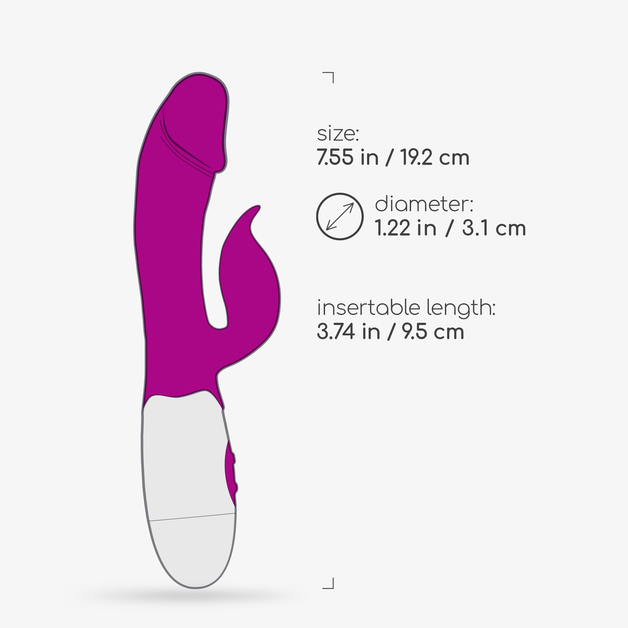 VIBRADOR CON ESTIMULADOR DE CLÍTORIS MOCHI MORADO Y LUBRICANTE DE BASE AGUA INCLUIDO CRUSHIOUS