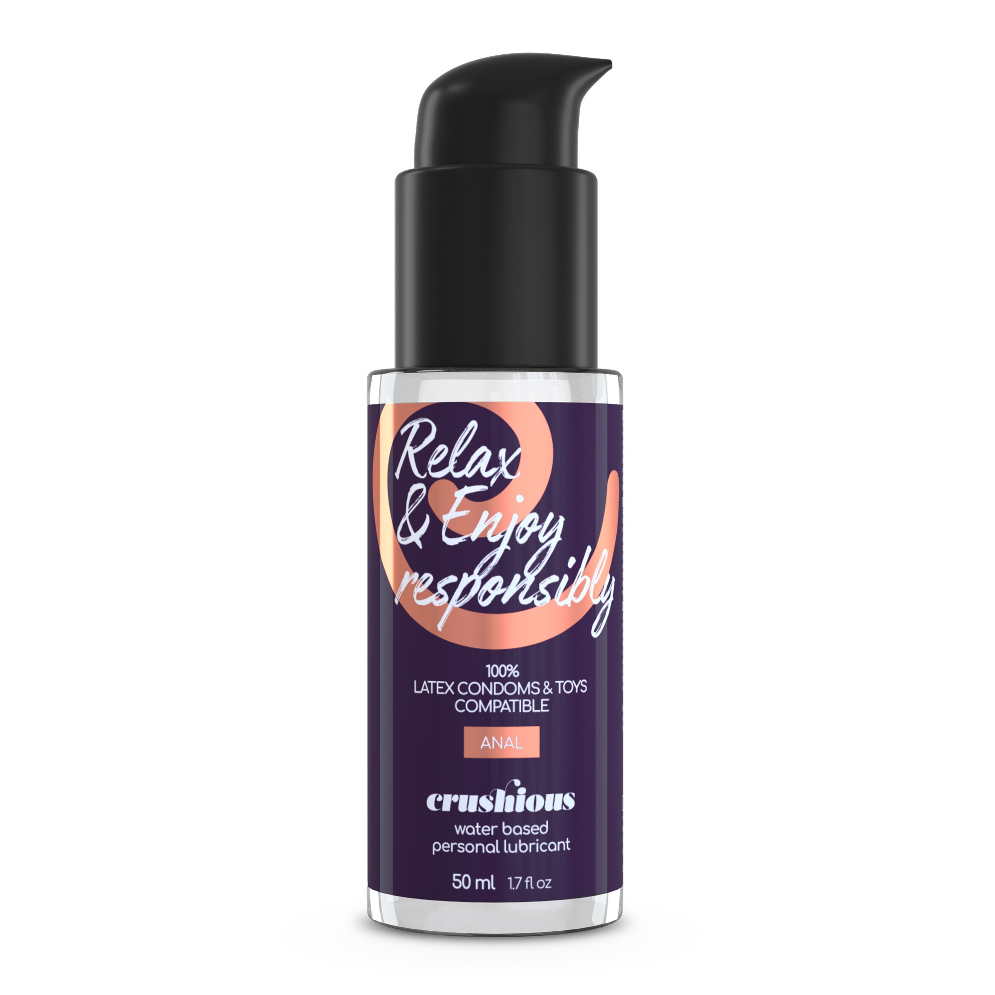 CRUSHIOUS ANAL THRILL ANAL DOUCHE 90ML WITH ANAL LUBRICANT 50ML AND 10 BEAD ANAL CHAIN