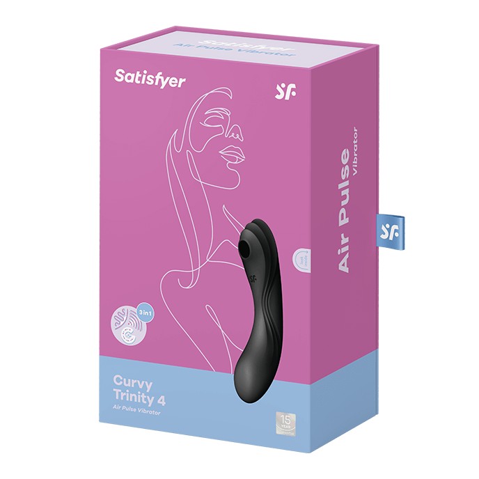 DILDO CURVY TRINITÀ 4 SATISFYER NERO