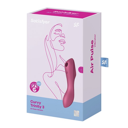 VIBRADOR CURVY TRINITY 3 SATISFYER ROJO