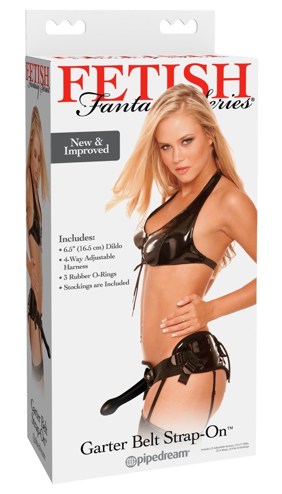 STRAP-ON CON LIGUEROS GARTER BELT SET FETISH FANTASY SERIES