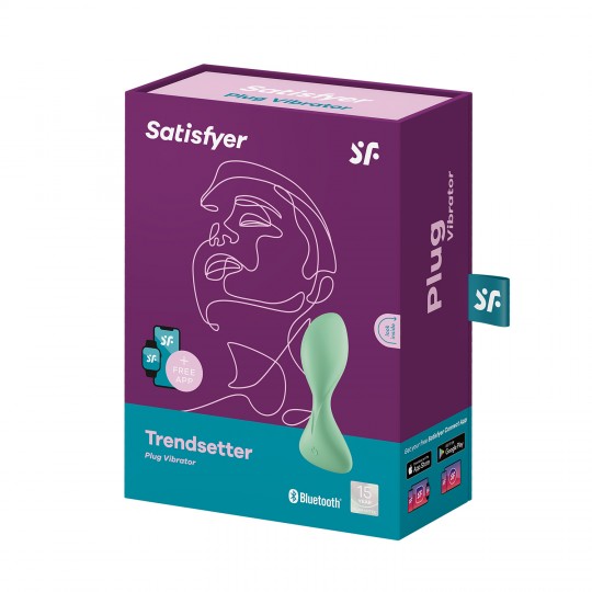 SATISFYER TRENDSETTER ANAL VIBRATOR WITH APP GREEN