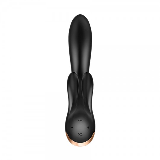 VIBRADOR DOUBLE FLEX COM APP SATISFYER PRETO