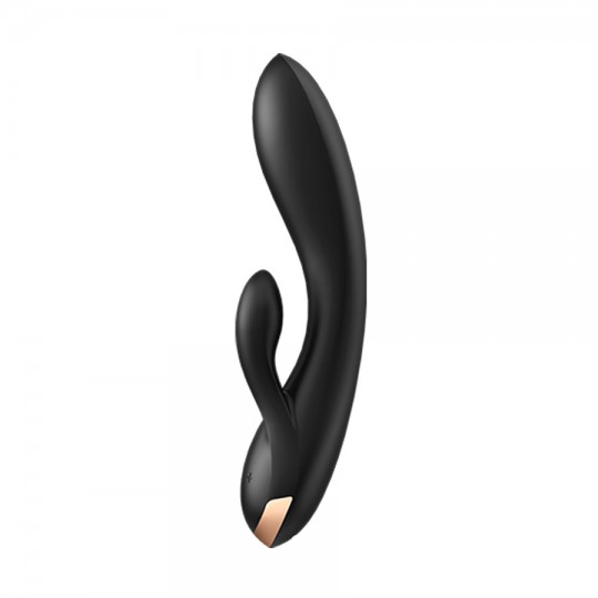 VIBRADOR DOUBLE FLEX CON APP SATISFYER NEGRO