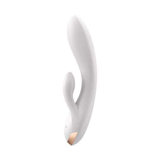 VIBRADOR DOUBLE FLEX COM APP SATISFYER BRANCO