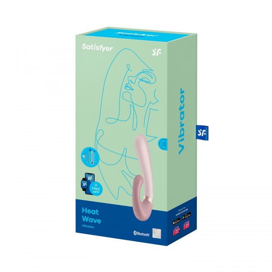 SATISFYER HEAT WAVE VIBRATOR WITH APP PINK