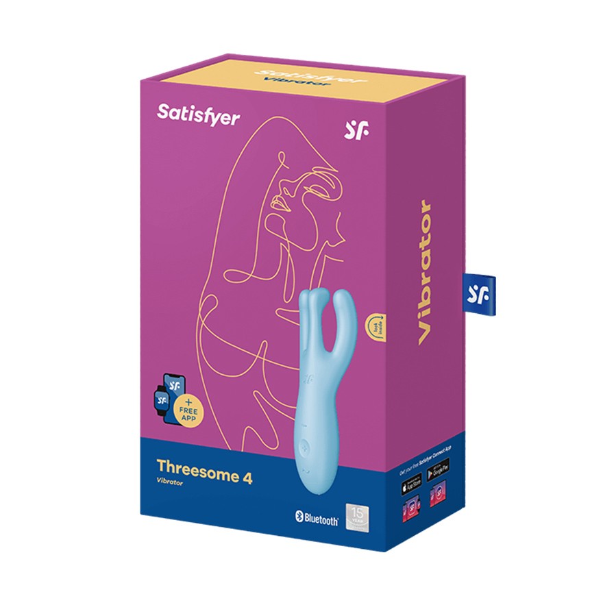 SATISFYER THREESOME 4 VIBRATOR BLUE