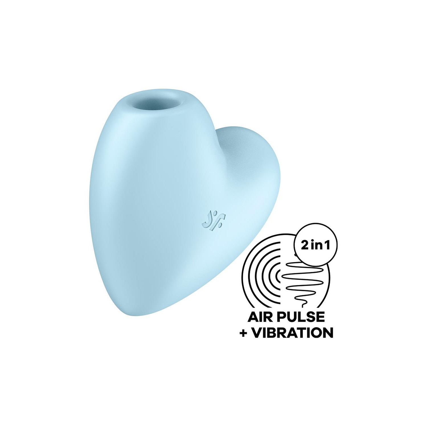 VIBRATORE CUTIE HEART SATISFYER BLU