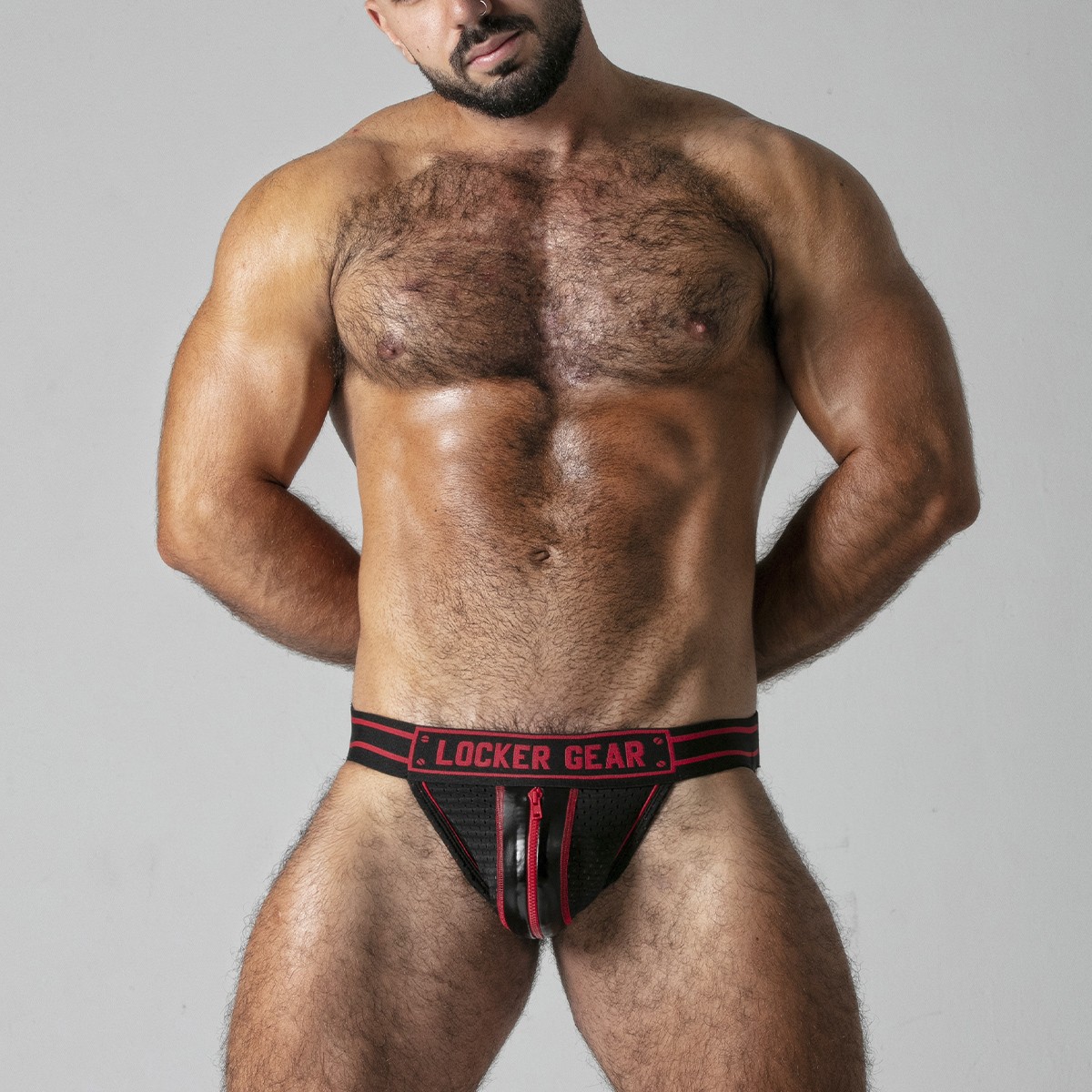 LOCKER GEAR MASSIVE RUDE JOCKSTRAP RED