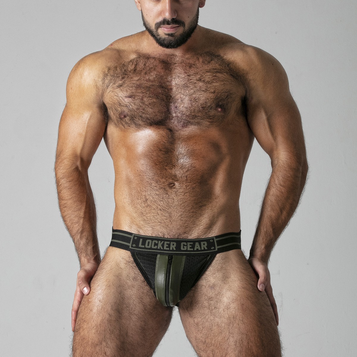 LOCKER GEAR MASSIVE RUDE JOCKSTRAP KHAKI