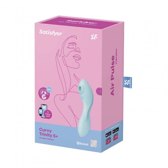 VIBRATORE CURVY TRINITY 5 SATISFYER BLU