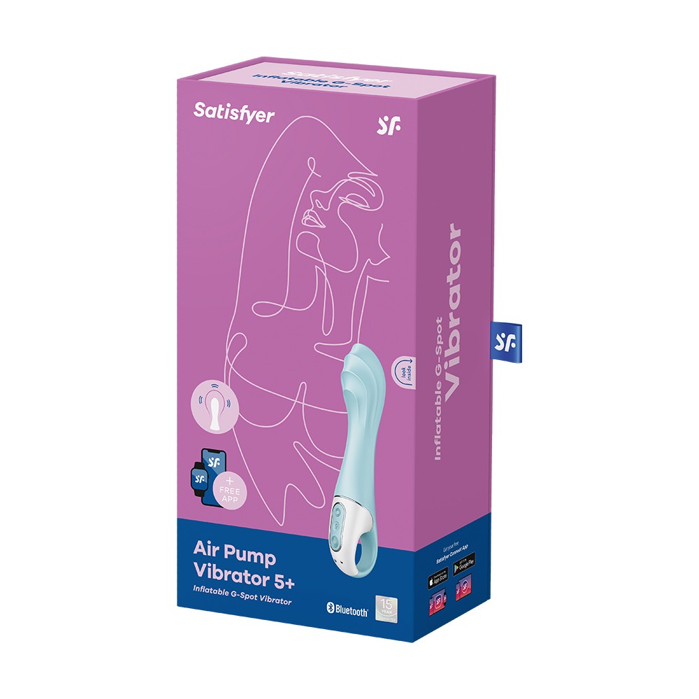 VIBRATORE GONFIABILE AIR PUMP 5 CON APP CONNECT SATISFYER