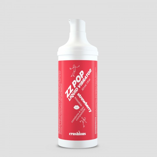 VIBRADOR LIQUIDO ZZ POP AROMA FRESA 30ML CRUSHIOUS