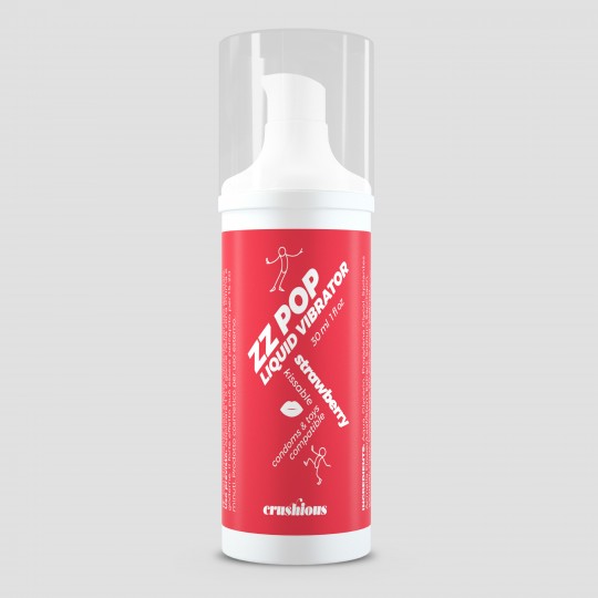 VIBRADOR LIQUIDO ZZ POP AROMA FRESA 30ML CRUSHIOUS