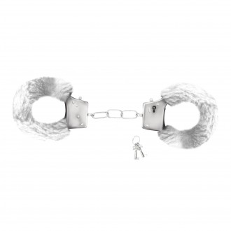 ALGEMAS DE PELUCHE LOVE CUFFS CRUSHIOUS BRANCAS