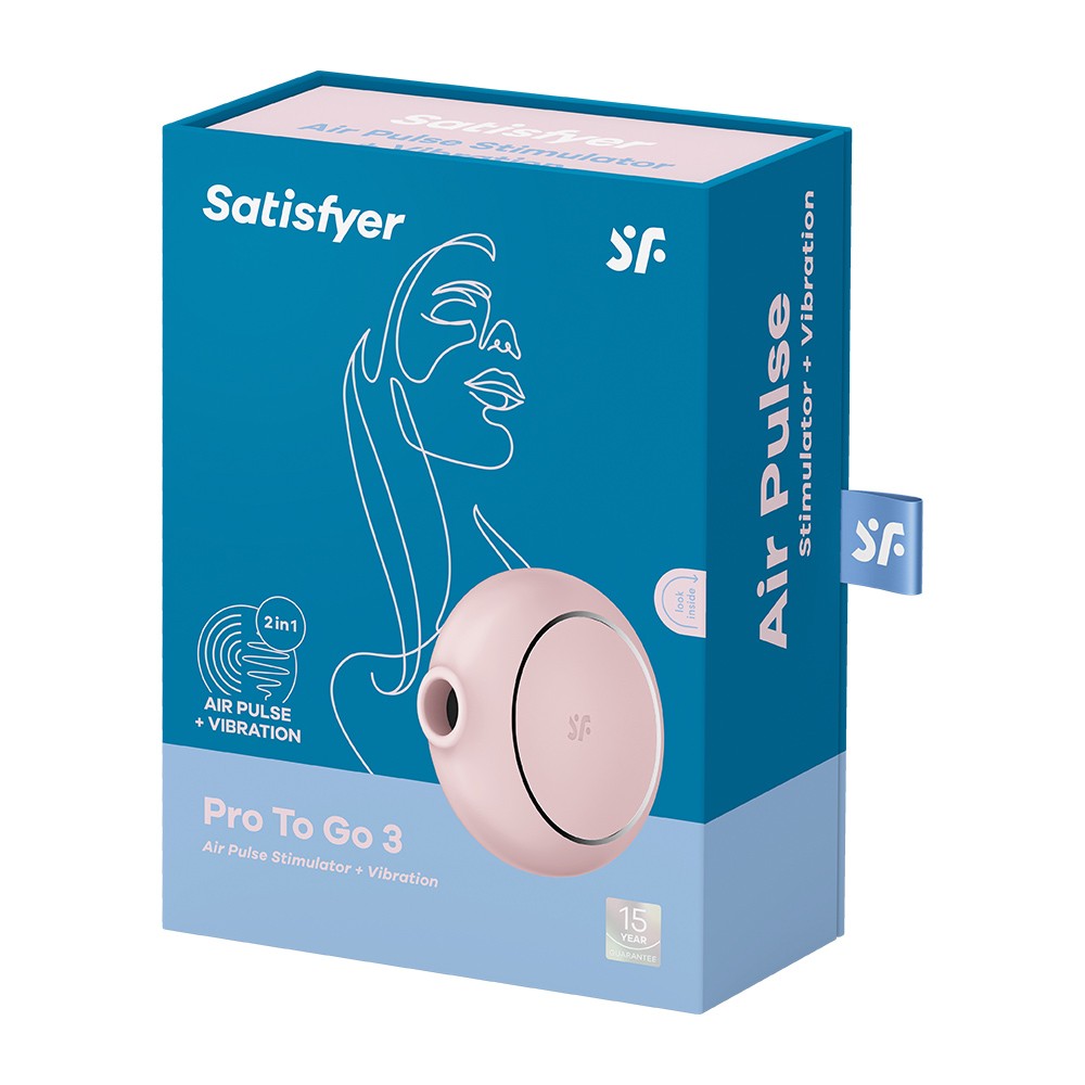 SATISFYER PRO TO GO 3 STIMULATOR ROSE