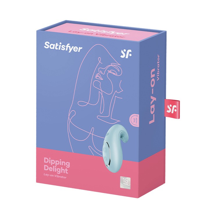 ESTIMULADOR DIPPING DELIGHT AZUL CLARO SATISFYER