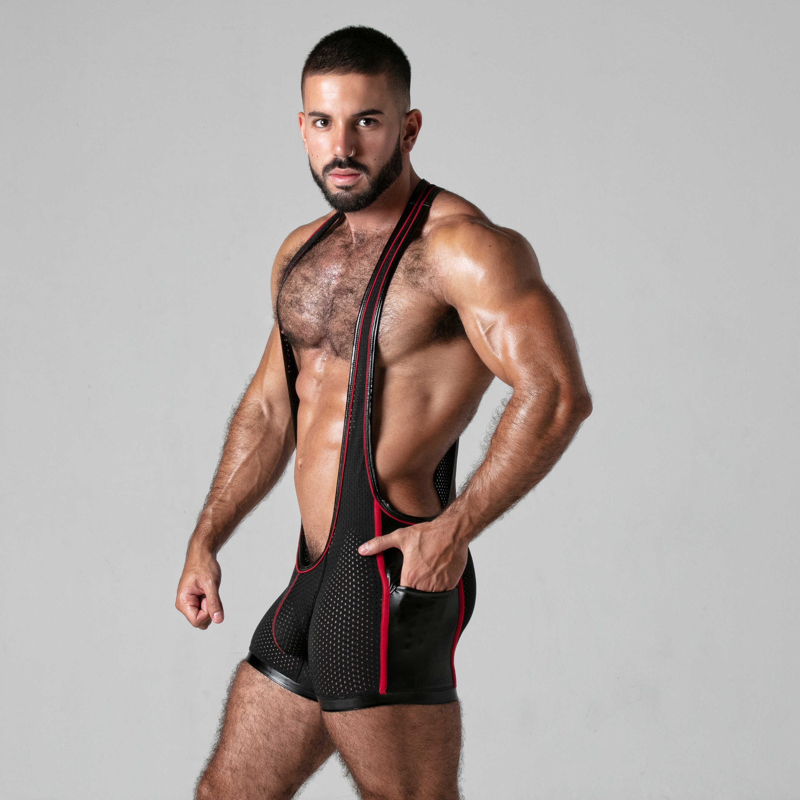 SINGLET LOOK AT IT LOCKER GEAR ROJO