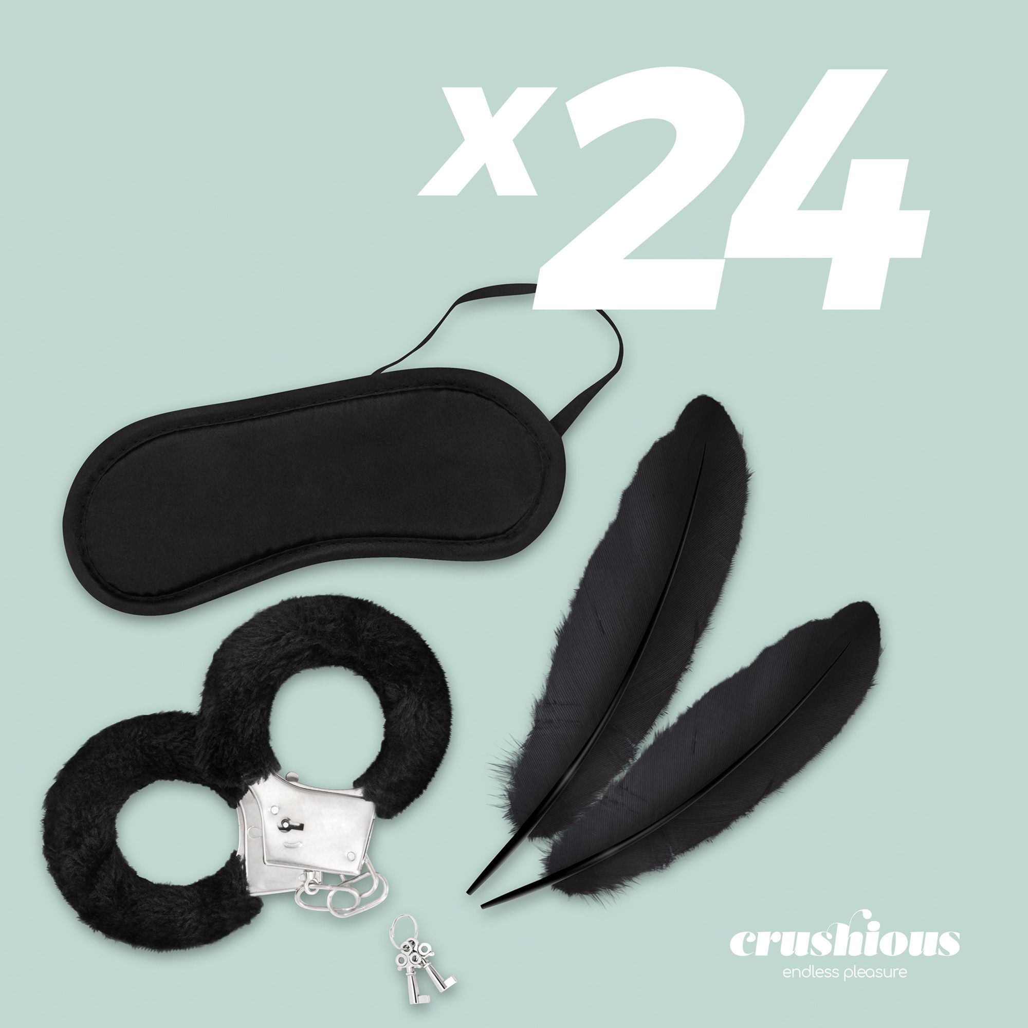 PACK DE 24 KIT DE ESCLAVITUD LOVER&#039;S DREAM CRUSHIOUS NEGRO