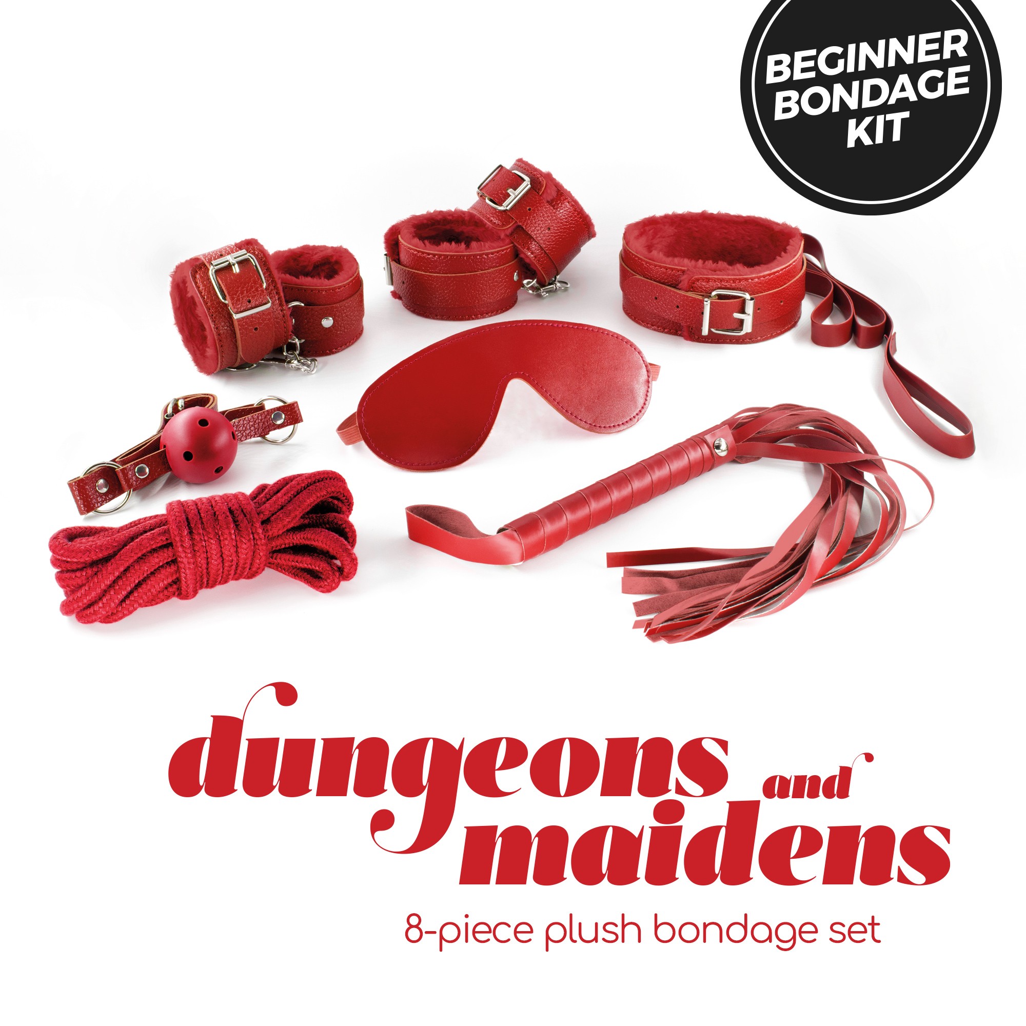 KIT BDSM DUNGEONS &amp; MAIDENS ROSSO CRUSHIOUS