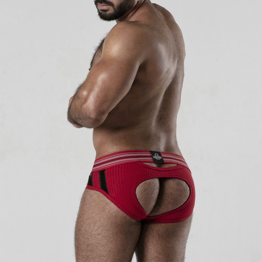 CALZONCILLO BACKROOM BOTTOMLESS LOCKER GEAR ROJO