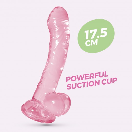 HUDINI DILDO ANALE GELATINOSO ROSA CRUSHIOUS