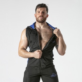 LOCKER GEAR HOODY VEST BLUE