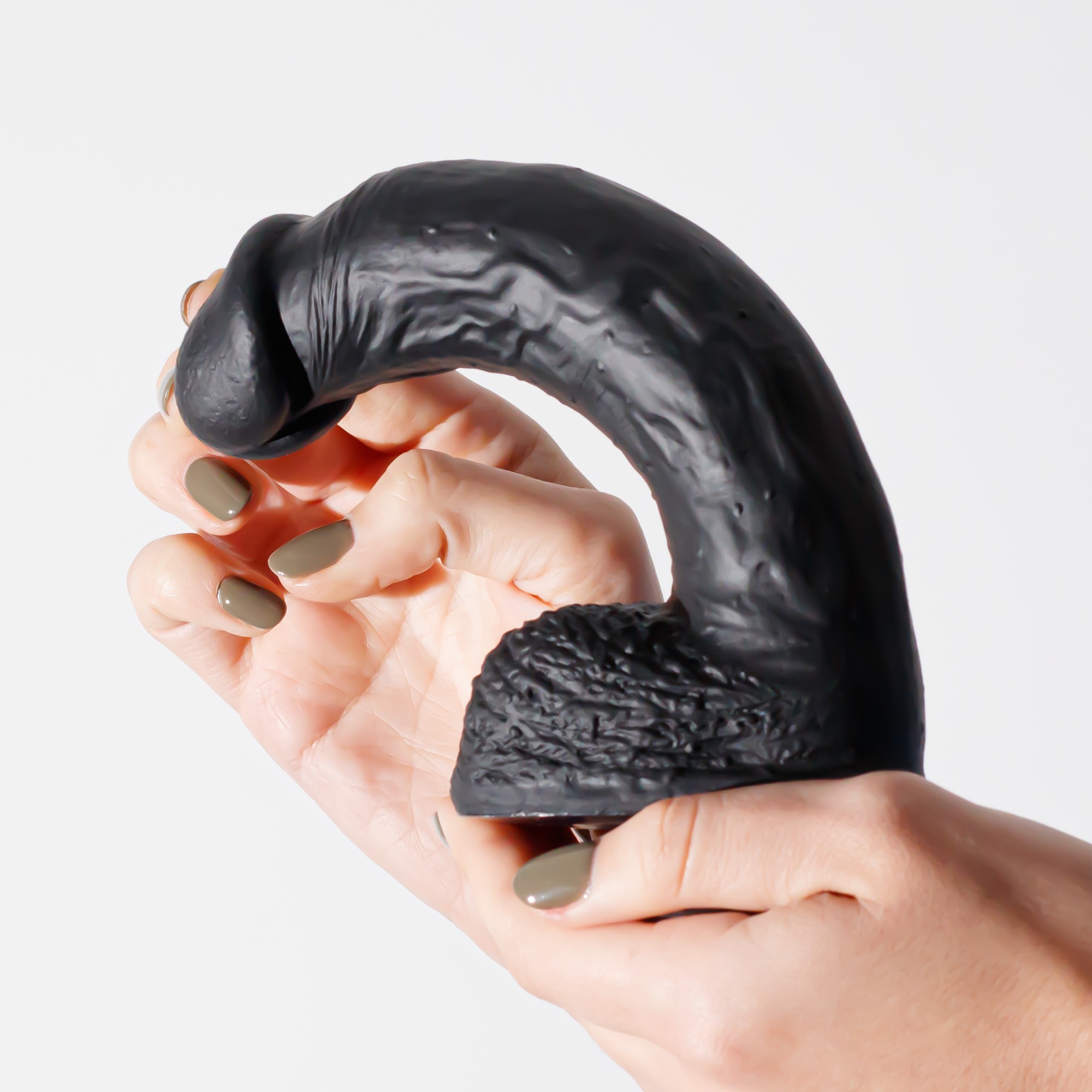 DILDO INVITIKTUS 8 IN SILICONE LIQUIDO CRUSHIOUS NERO