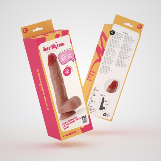 PACK DE 16 DILDO DE SILICONA LIQUIDA INVIKTUS 9 CRUSHIOUS PIEL