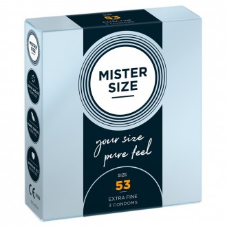 CONDONES MISTER SIZE 53 MM