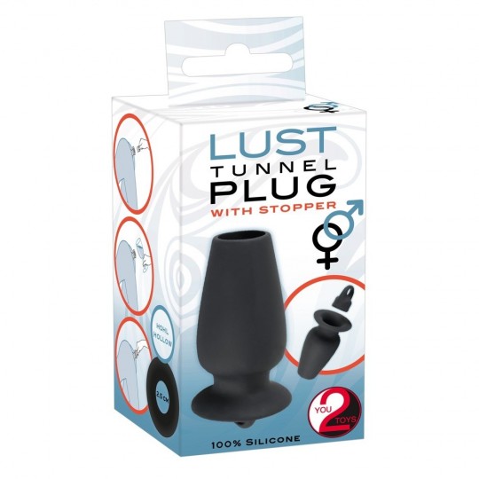 LUST TUNNEL PLUG WITH STOPPER