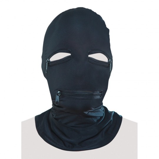 ZIPPER FACE HOOD