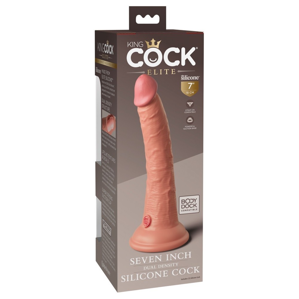 7“ DUAL DENSITY SILICONE COCK