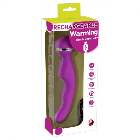 VIBRATOR AND MASSAGE WAND IN ONE WITH A WARMING FUNCTION