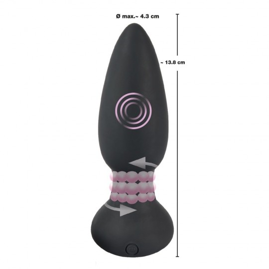 REMOTE CONTROLLED ROTATING &amp; VIBRATING PLUG