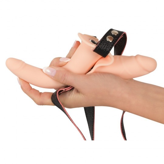 VIBRATING DOUBLE STRAP-ON